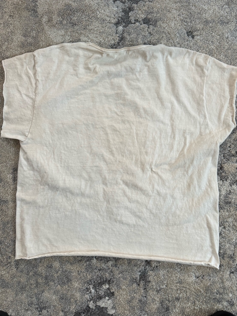 One of a kind hand printed + embroidered sacred heart Virgin Mary tee. Size L - Picture 4 of 9